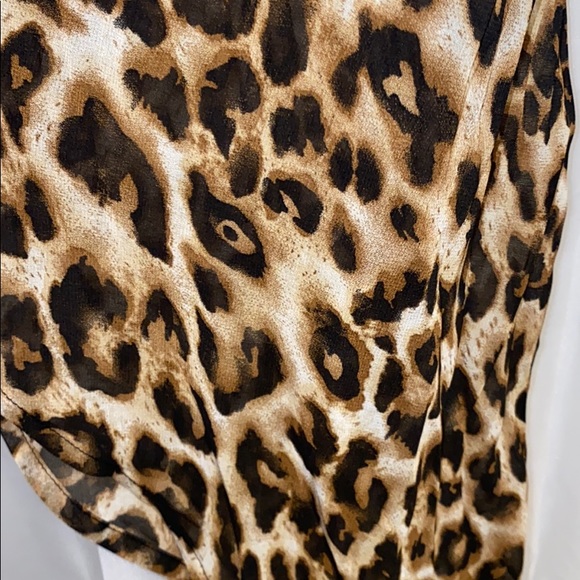 High-low, leopard print dress - Picture 4 of 4